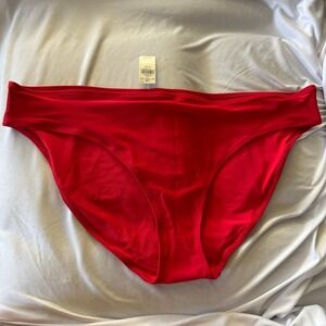 NWT American Eagle Aerie Red‎ Bikini Bottoms Women's XXL